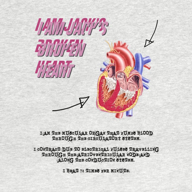 I Am Jack's Broken Heart (Black Text) by rubernek